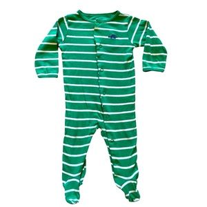 Carter’s Green Stripe Jammies 6M